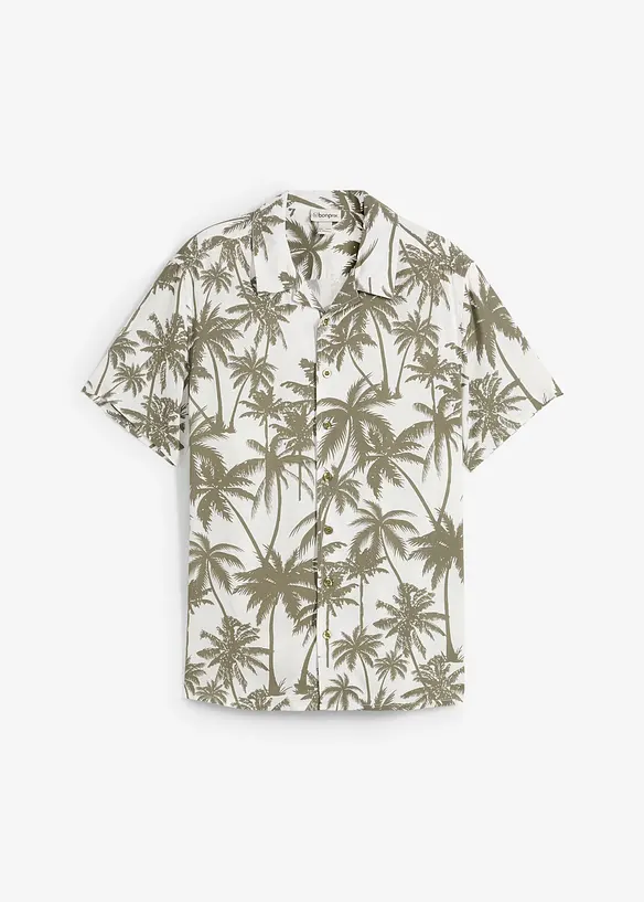 Kortärmad skjorta av viskos, Slim Fit, bonprix
