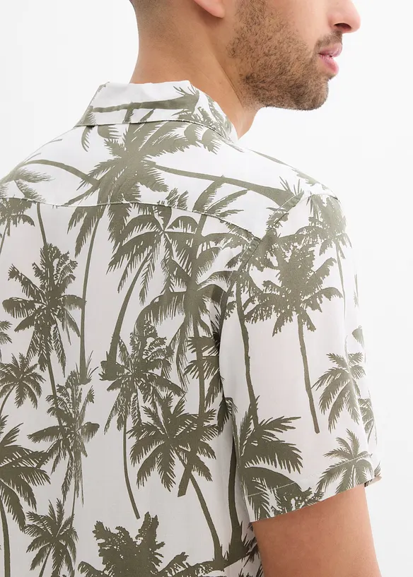 Kortärmad skjorta av viskos, Slim Fit, bonprix