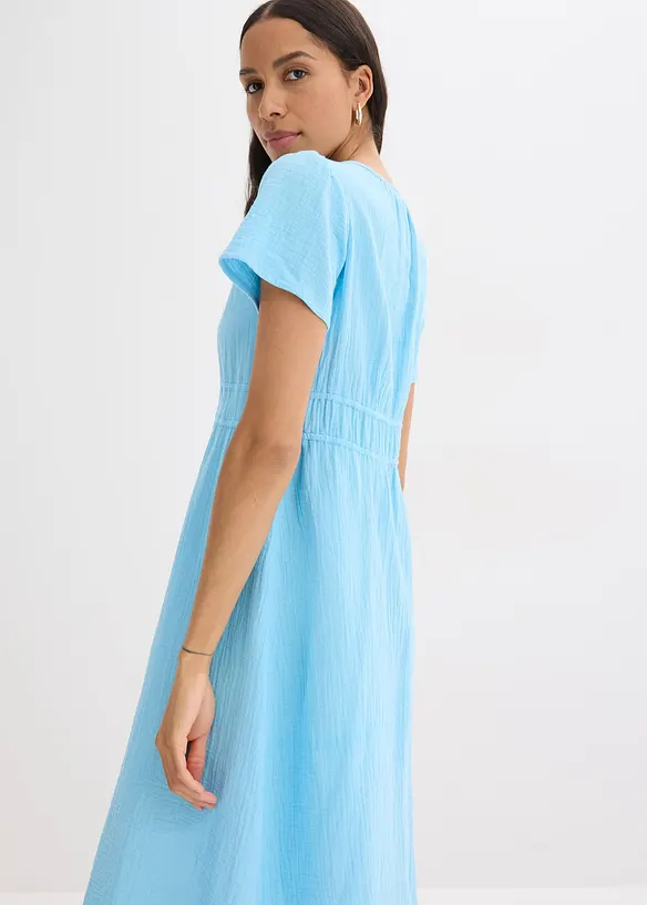 Tunikaklänning i muslin, bonprix