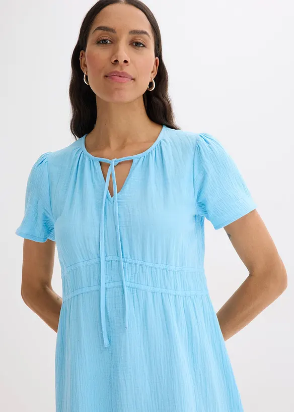 Tunikaklänning i muslin, bonprix