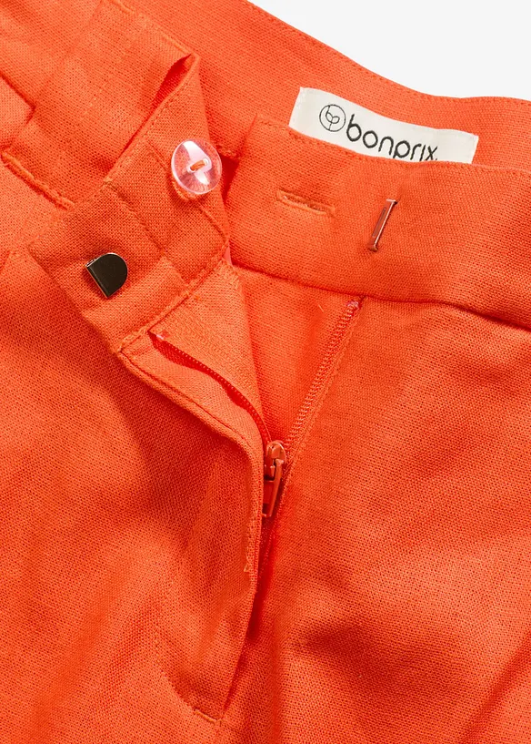 Shorts i tunn linnemix, bonprix