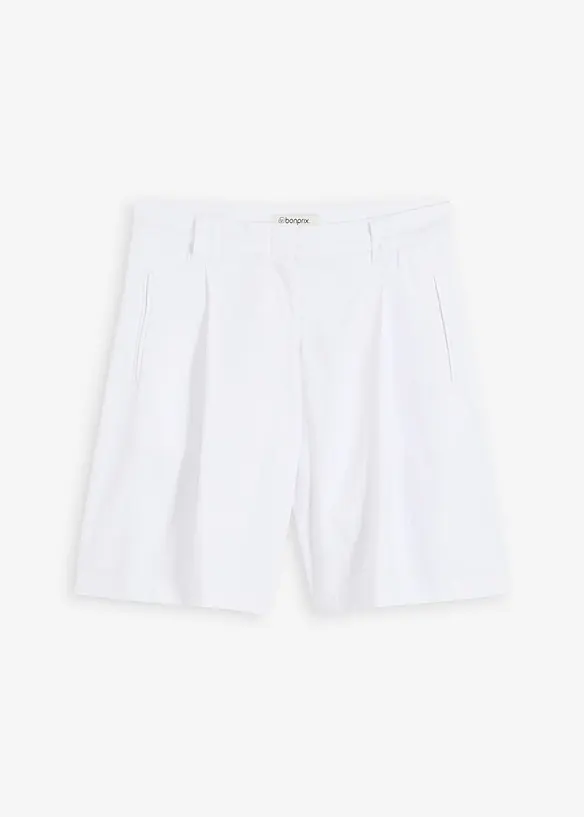 Shorts i tunn linnemix, bonprix