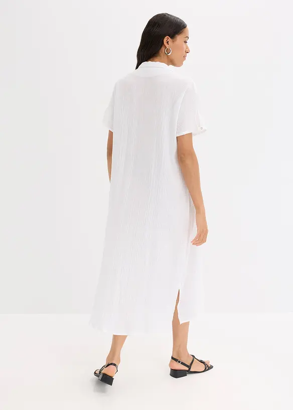 Kaftanklänning av mjuk muslin, bonprix
