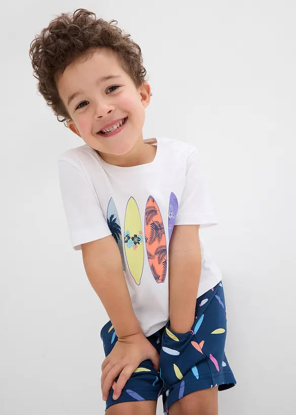 Shirt och shorts för barn (2 delar) i ren bomull, bonprix