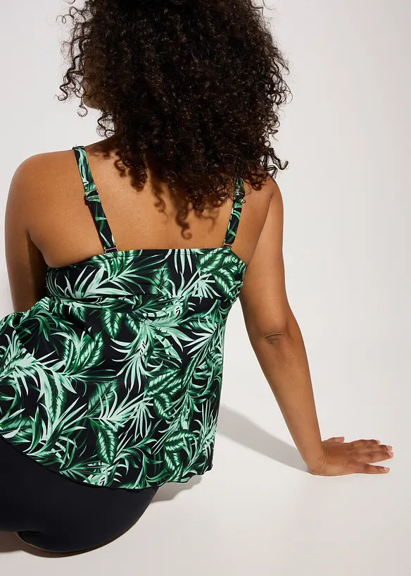 Tankini i återvunnen polyamid (2 delar), bonprix