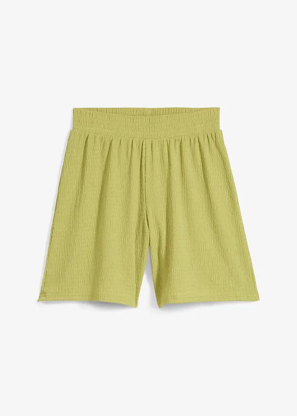 Dra på-shorts av kräpp, bonprix
