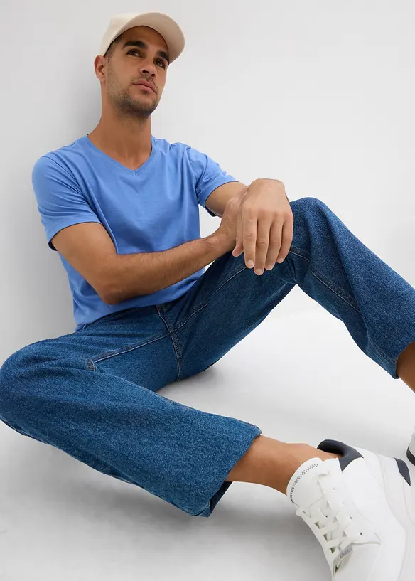 V-ringad T-shirt (3-pack), bonprix