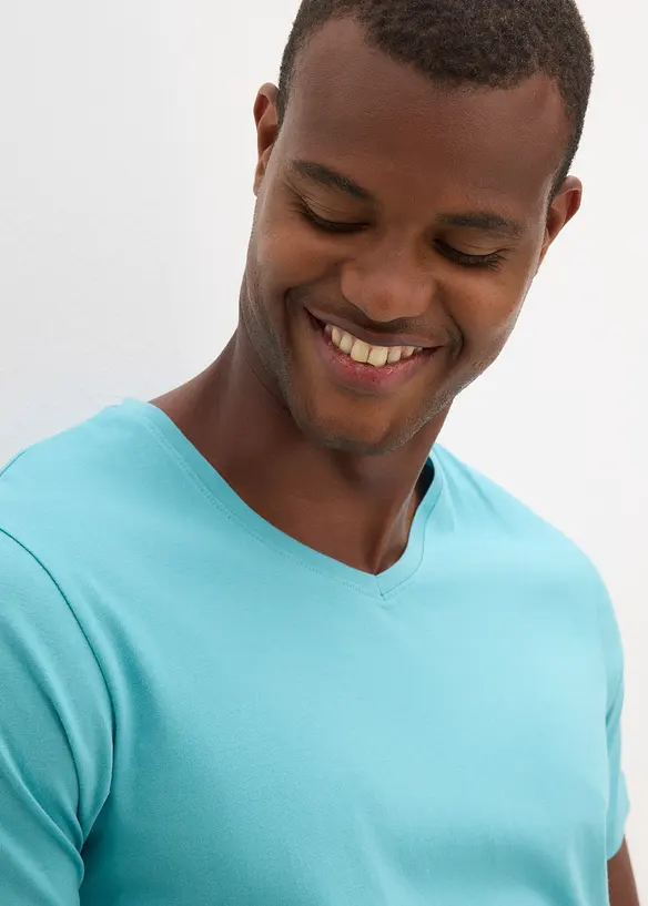 T-shirt med V-ringning (5-pack), bonprix