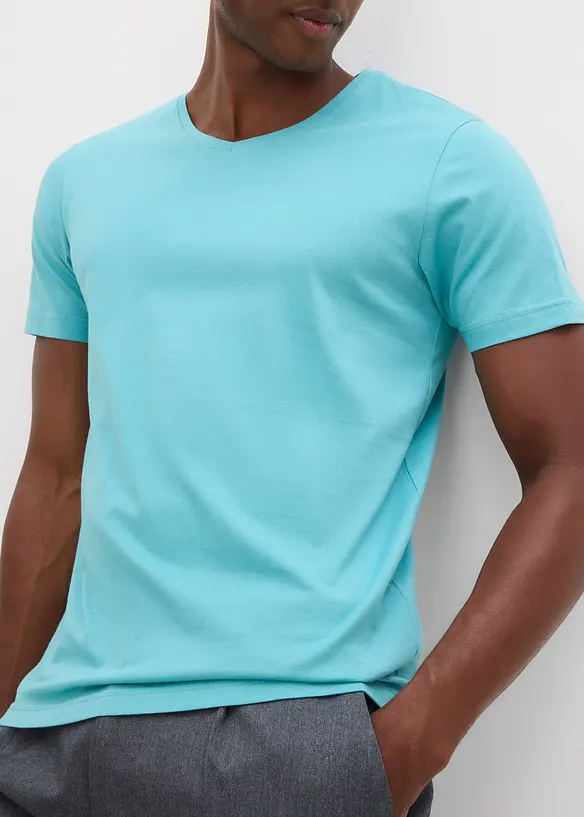 T-shirt med V-ringning (5-pack), bonprix