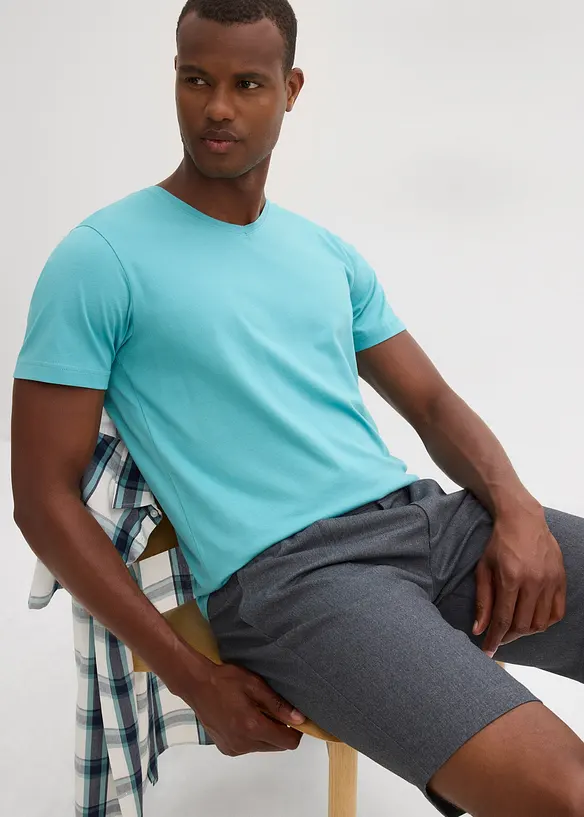 T-shirt med V-ringning (5-pack), bonprix