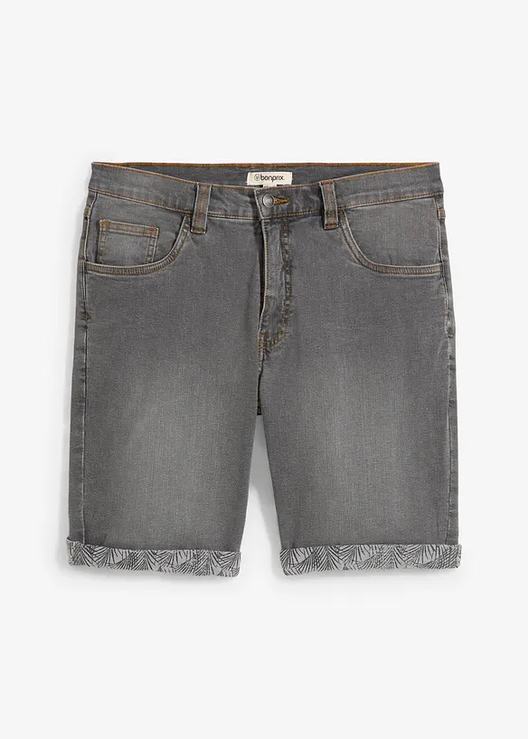 Stretchiga jeansshorts, normal passform, bonprix