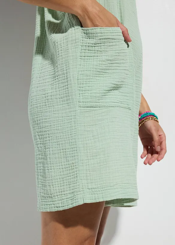 Strandjumpsuit i muslin, bonprix