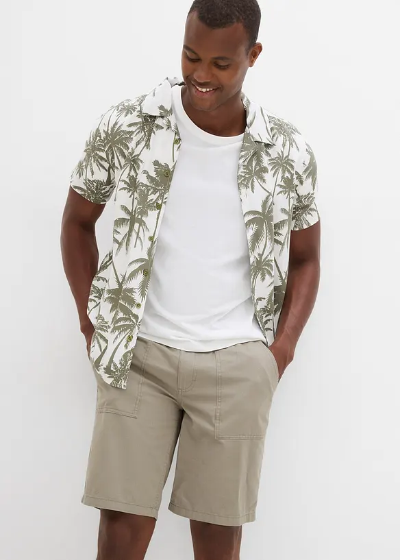 Shorts av ren bomull, Regular Fit, bonprix
