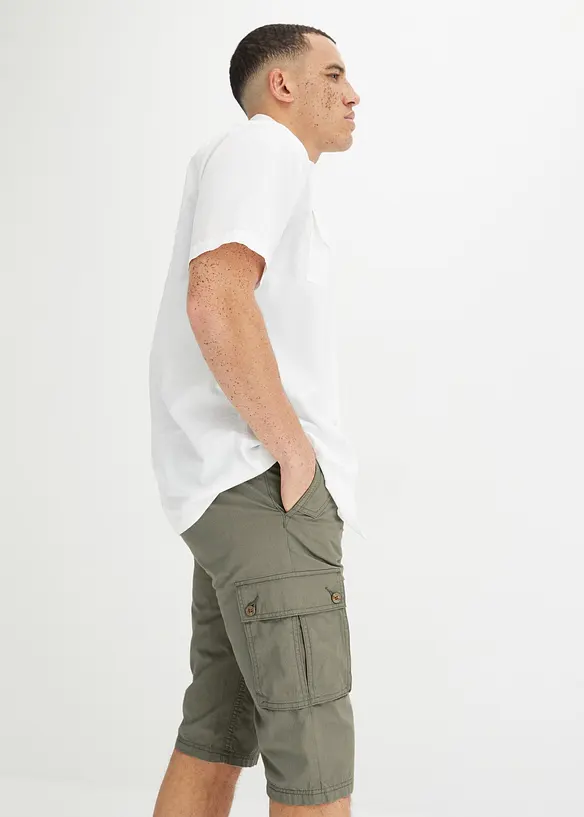 Cargoshorts av ren bomull, Regular Fit, bonprix