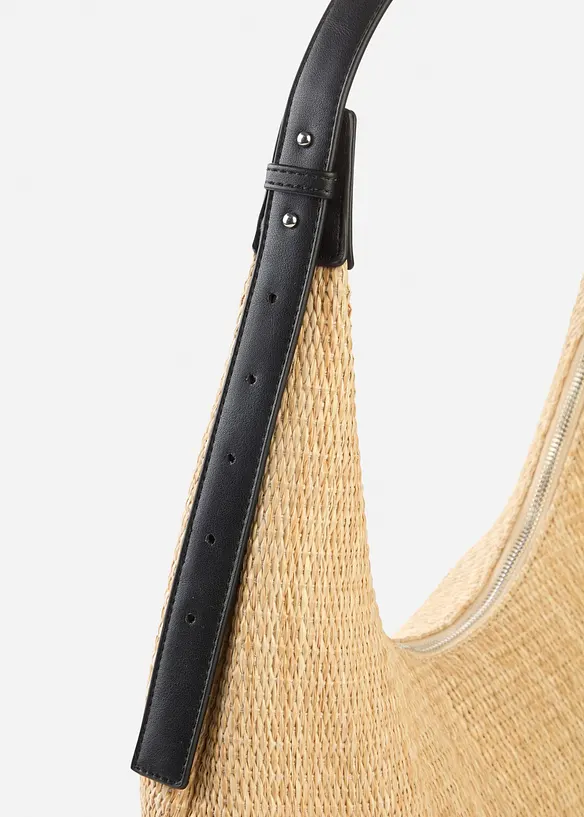 Shoppingväska med halmlook, bonprix