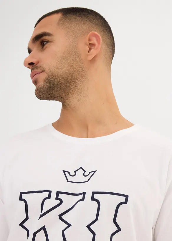 Pyjamas med shorts och korta ärmar, av ren bomull, bonprix
