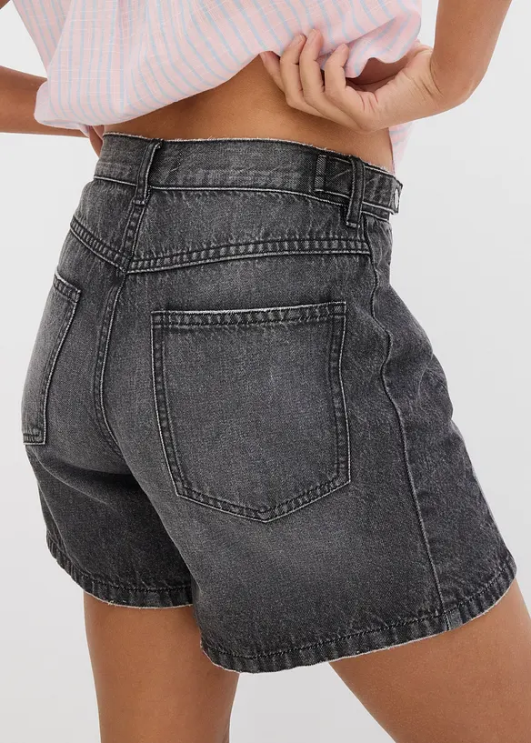 Jeansshorts Mid Waist, Low Stretch, bonprix