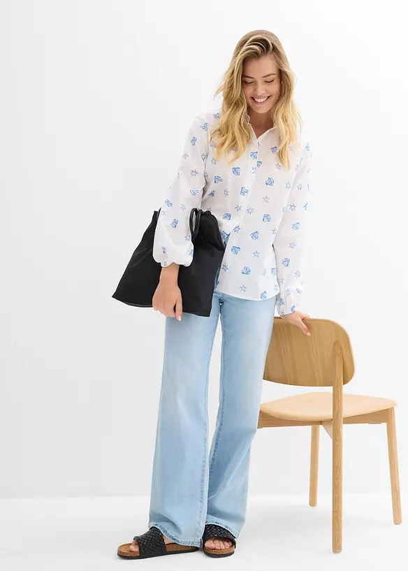 Oversizeblus i ren bomull, bonprix