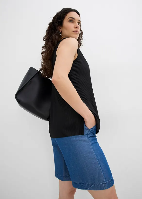 Dra på-shorts i Tencel, bonprix