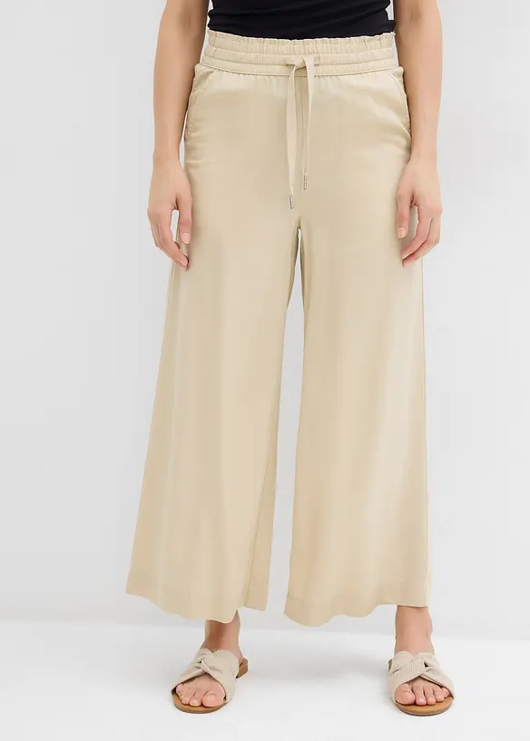 Dra på-byxa av Tencel i 7/8-längd, bonprix