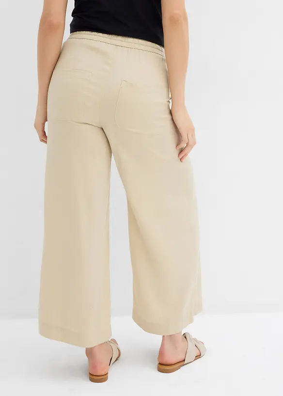 Dra på-byxa av Tencel i 7/8-längd, bonprix