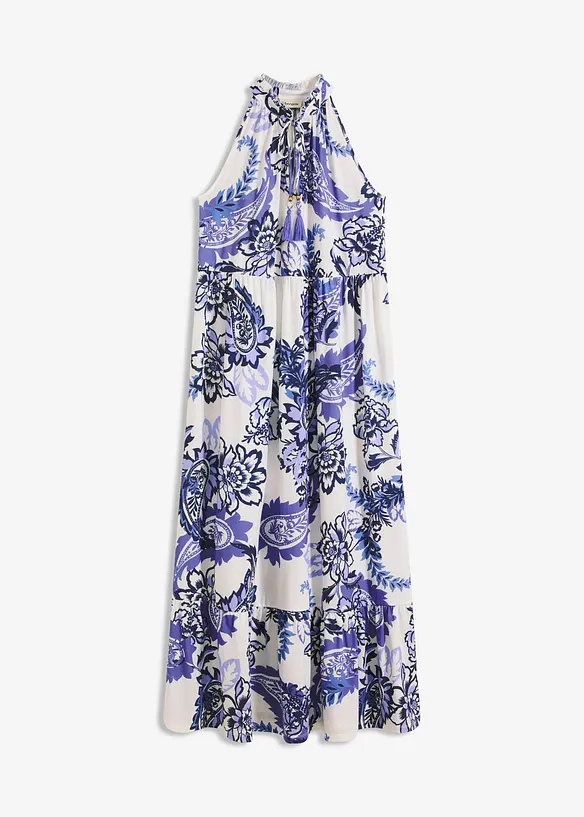 Mönstrad jerseyklänning, bonprix