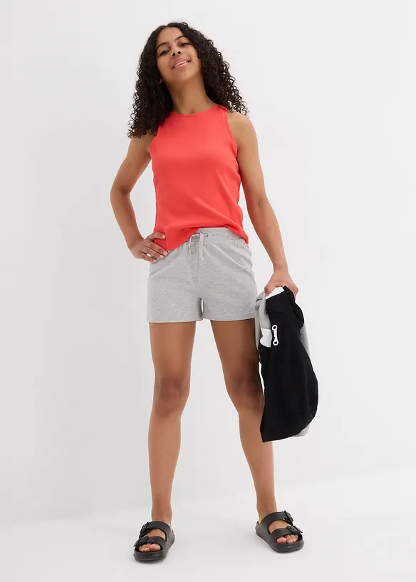 Jerseyshorts för barn (3-pack) i ekologisk bomull, bonprix