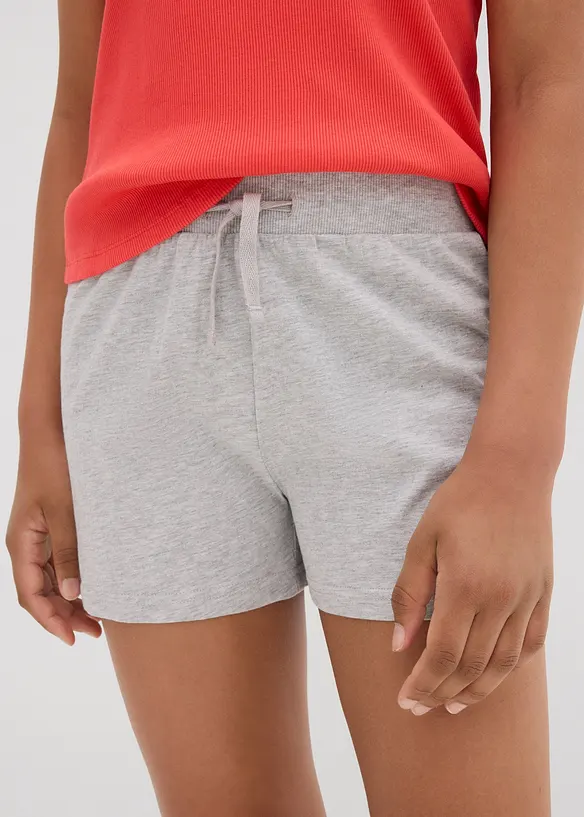 Jerseyshorts för barn (3-pack) i ekologisk bomull, bonprix