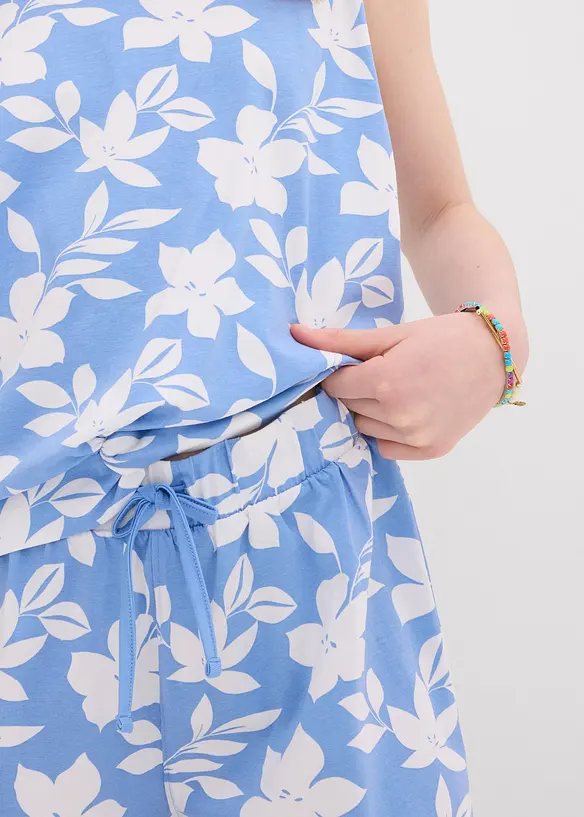 Jerseylinne och shorts (set i 2 delar) av ekologisk bomull, bonprix