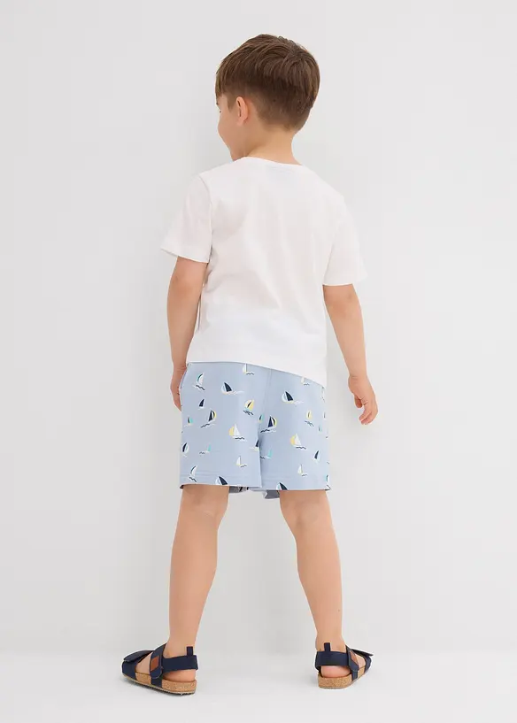 T-shirt och shorts för barn (2 delar) i ekologisk bomull, bonprix