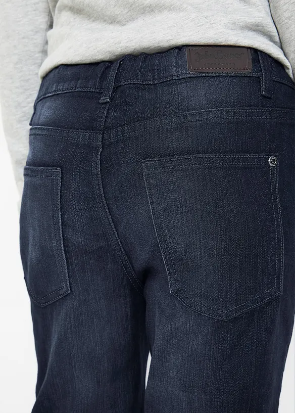 Slim Fit Stretch Jeans med justerbar midja för barn, Straight, bonprix