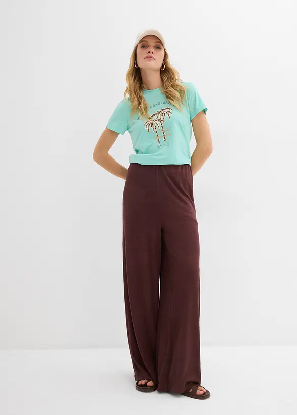 T-shirt med tryckt motiv, bonprix