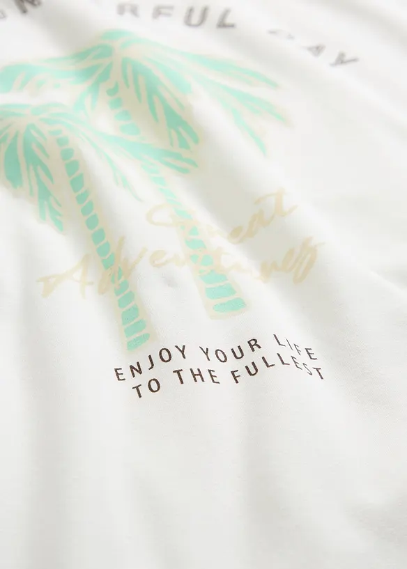 T-shirt med tryckt motiv, bonprix