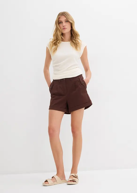 Twillshorts med hög midja, bonprix