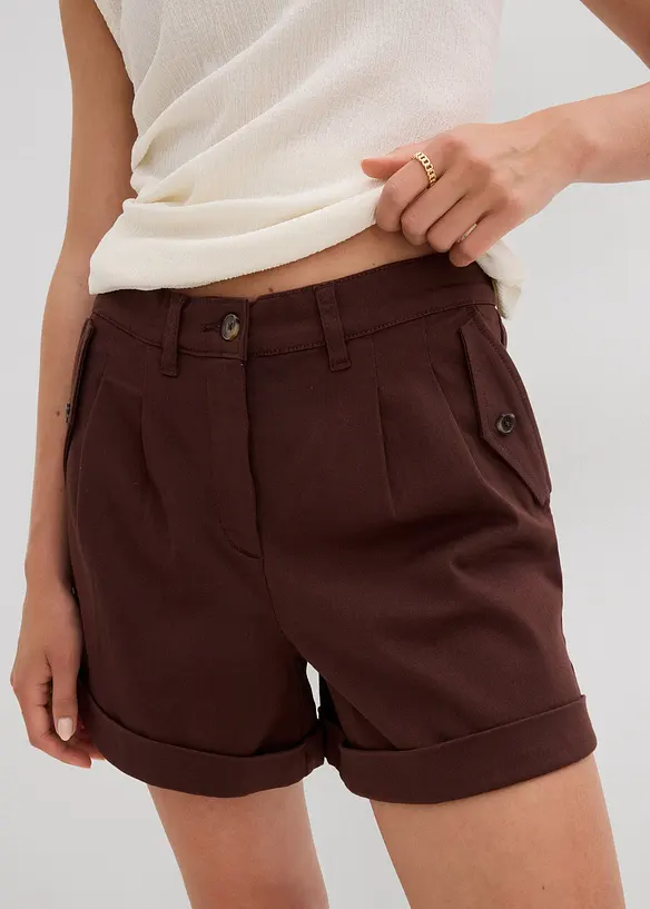 Twillshorts med hög midja, bonprix