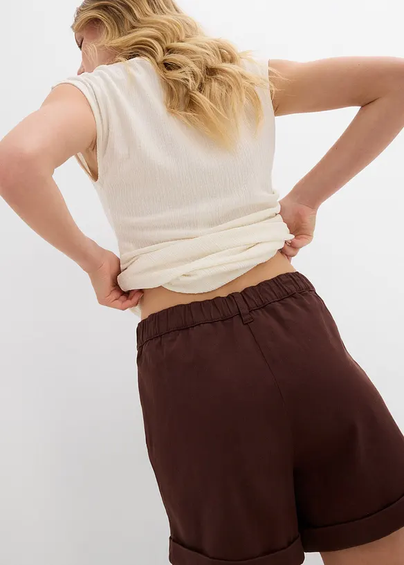 Twillshorts med hög midja, bonprix