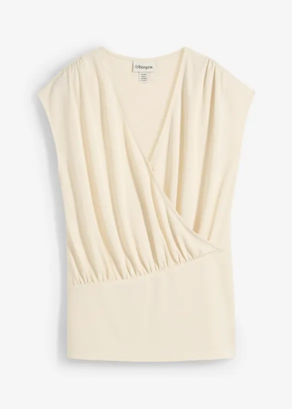 Topp i omlottlook, av viskosmix med mjukt fall, bonprix