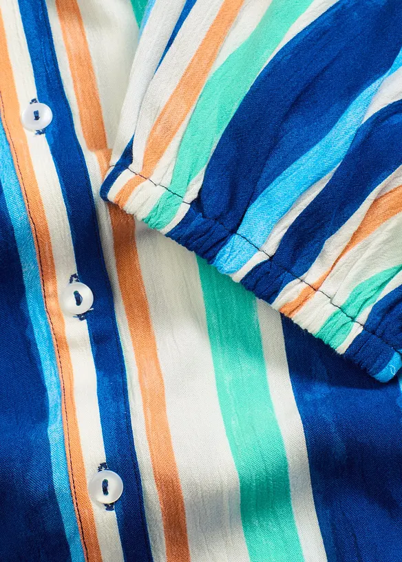 Blus av viskosmaterial med struktur, bonprix
