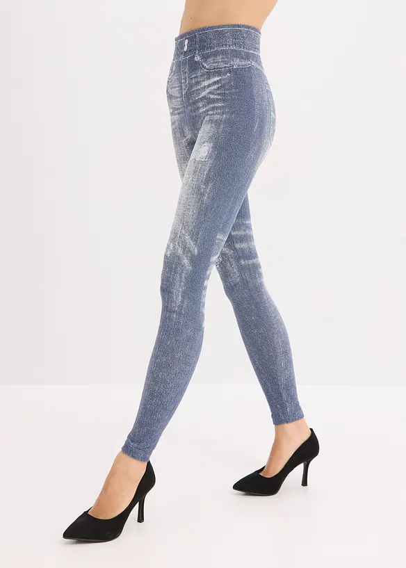 Sömlösa leggings med mjuk insida, bonprix