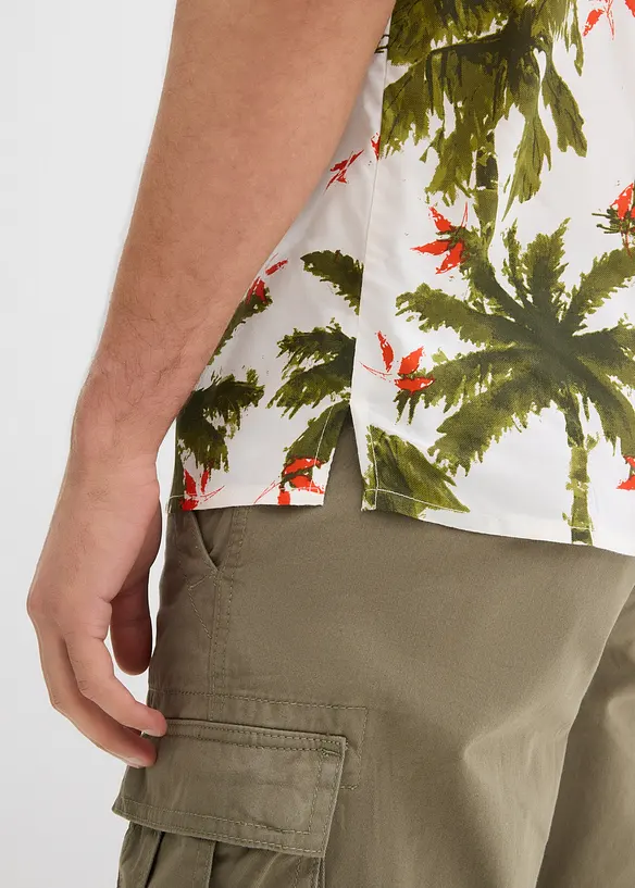 Kortärmad skjorta i viskos, Loose Fit, bonprix