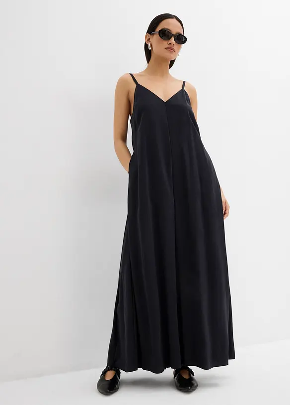 Jumpsuit i viskosmix med justerbara axelband, bonprix
