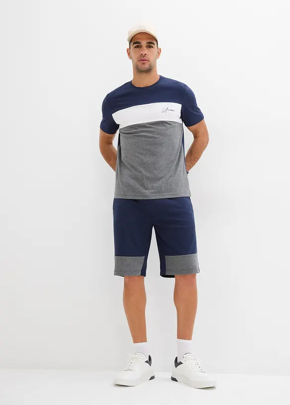 T-shirt och sweatshorts (2 delar), bonprix