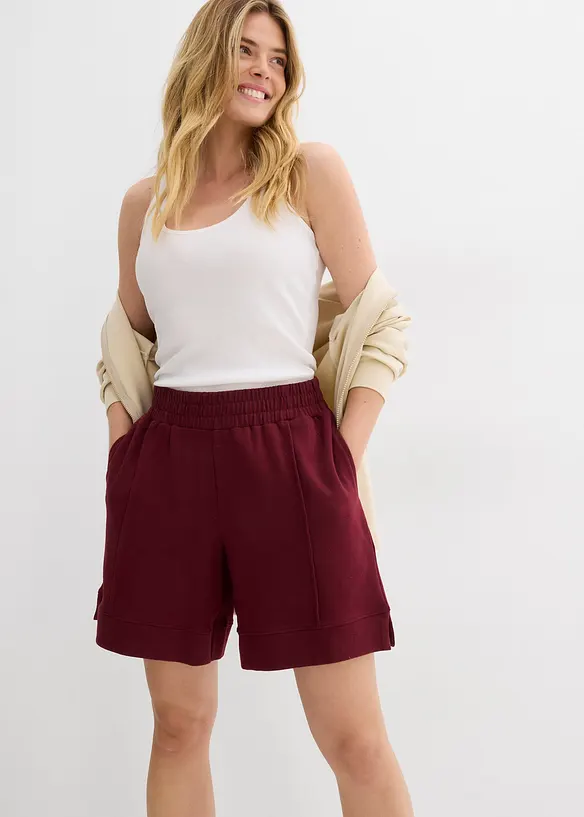 Trikåshorts i bomullsmix, bonprix