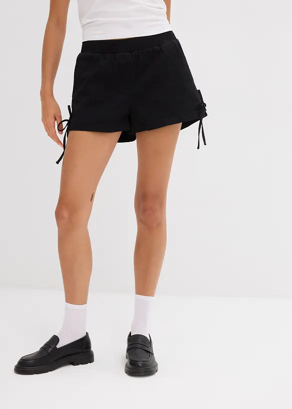 Dra på-shorts i stretchig bomullsmix, bonprix
