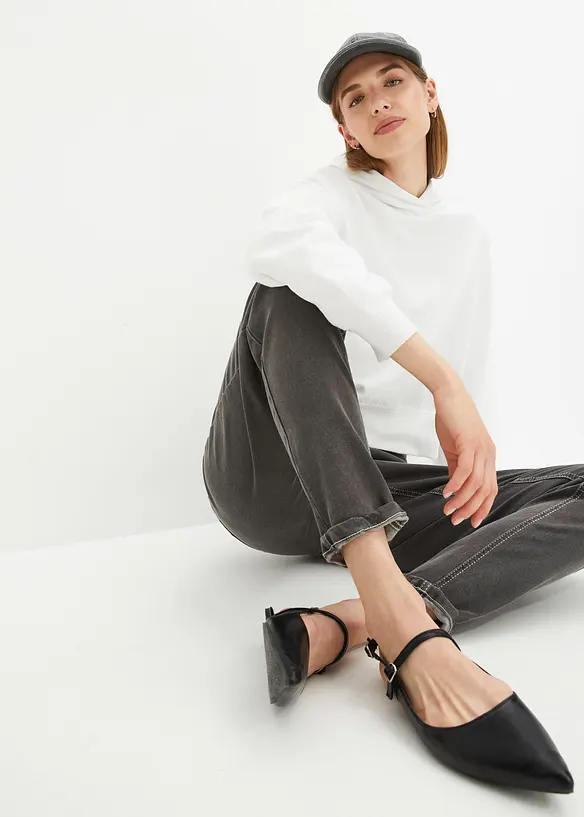 Mom Jeans High Waist, Stretch, bonprix