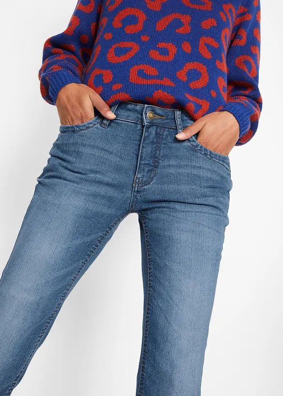 Bootcutjeans Mid Waist, stretch, bonprix