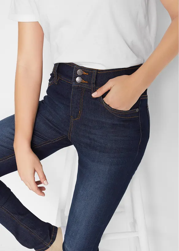 Jeans med Slim Fit och High Waist, comfort Stretch, bonprix
