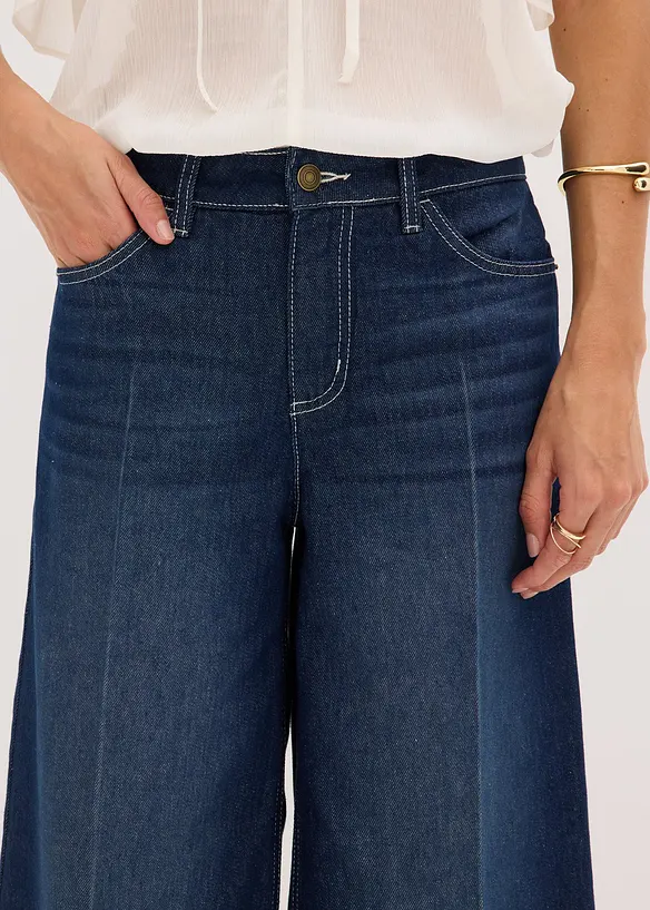 Jeansshorts Mid Waist, Low Stretch, bonprix