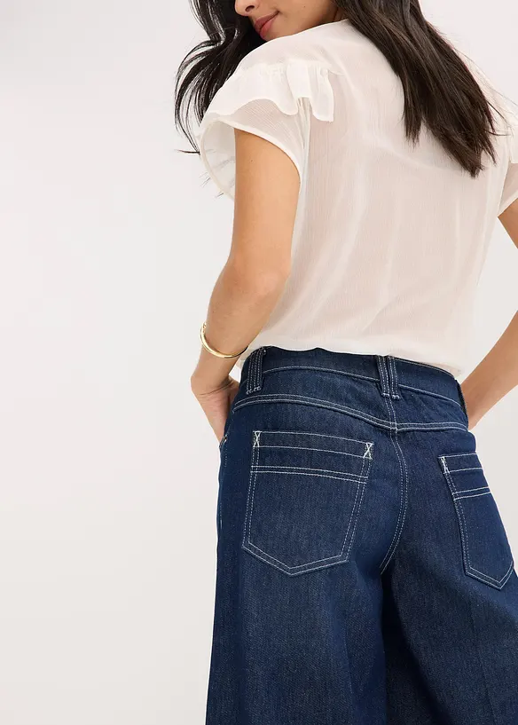 Jeansshorts Mid Waist, Low Stretch, bonprix