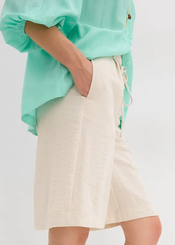 Bermudas i mjuk viskosmix, bonprix